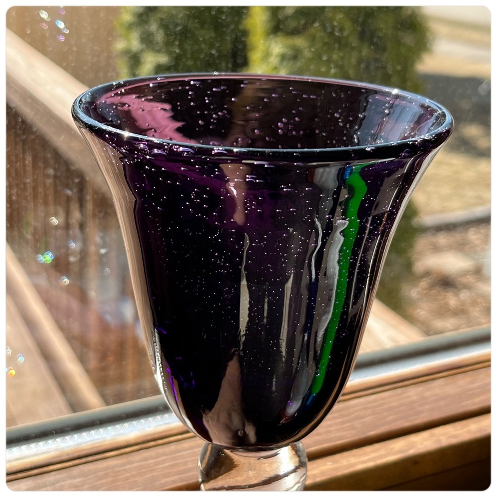 Artland-Iris Purple/Amethyst Wine/Water Single Replacement. - Picture 3 of 6